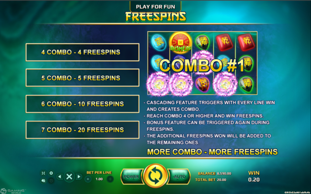 Bagua 2 free spin
